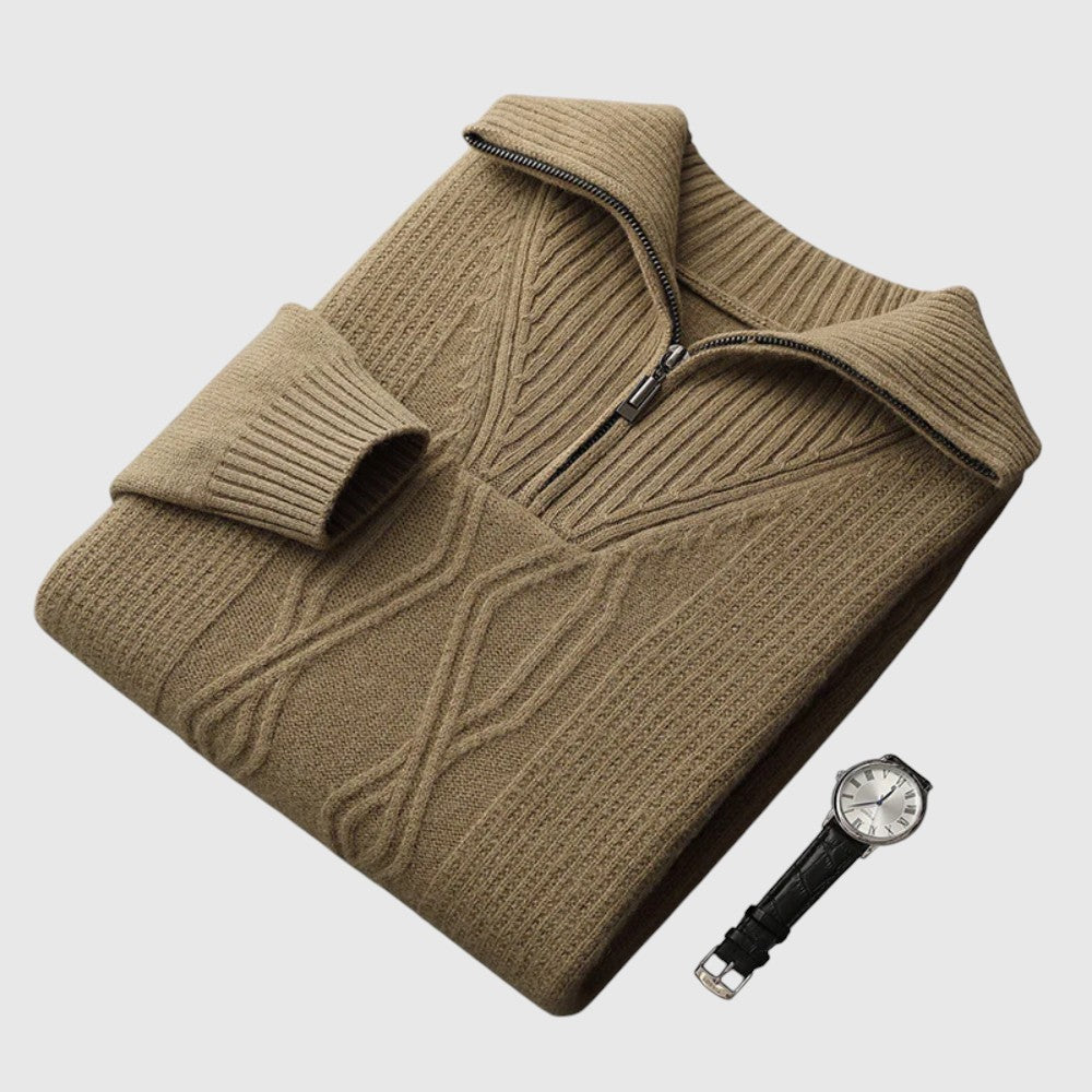 Coco - Kamizelka z zamkiem Taranto z wełny merino