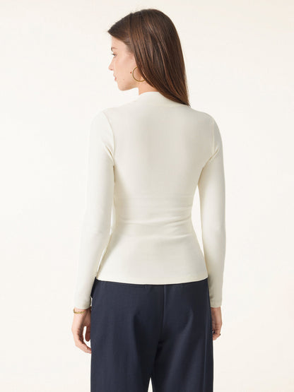 Coco | Bramijev osnovni top sa širokom kravatom i V-izrezom 