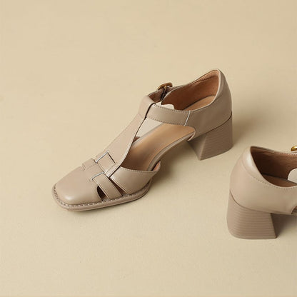 Michela | Sandały z kwadratowym noskiem