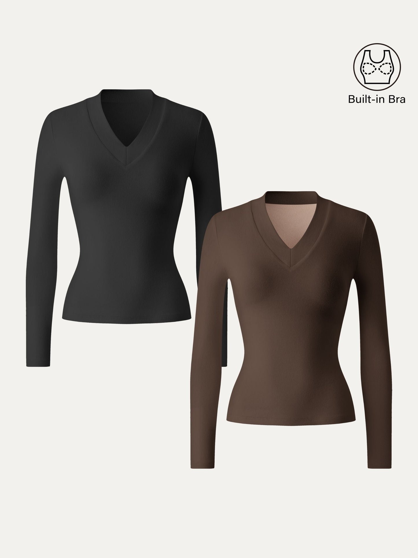 Coco | Bramijev osnovni top sa širokom kravatom i V-izrezom 