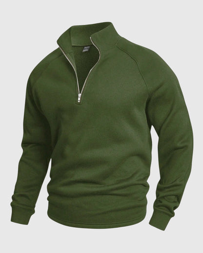 Coco - Premium sweter z polo zamkiem