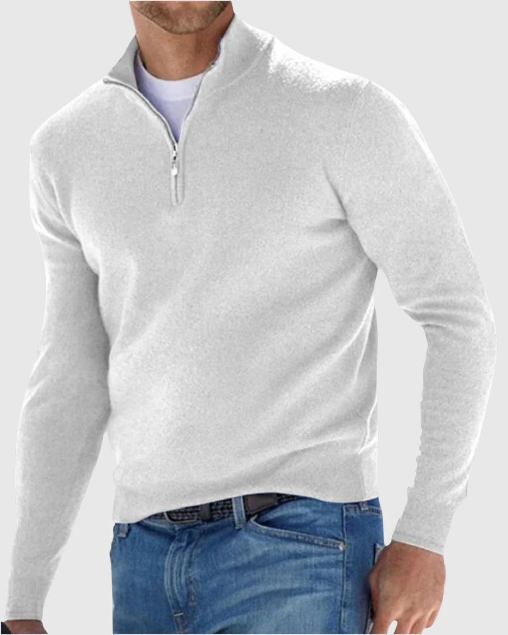 Coco - Elegancki sweter z zamkiem