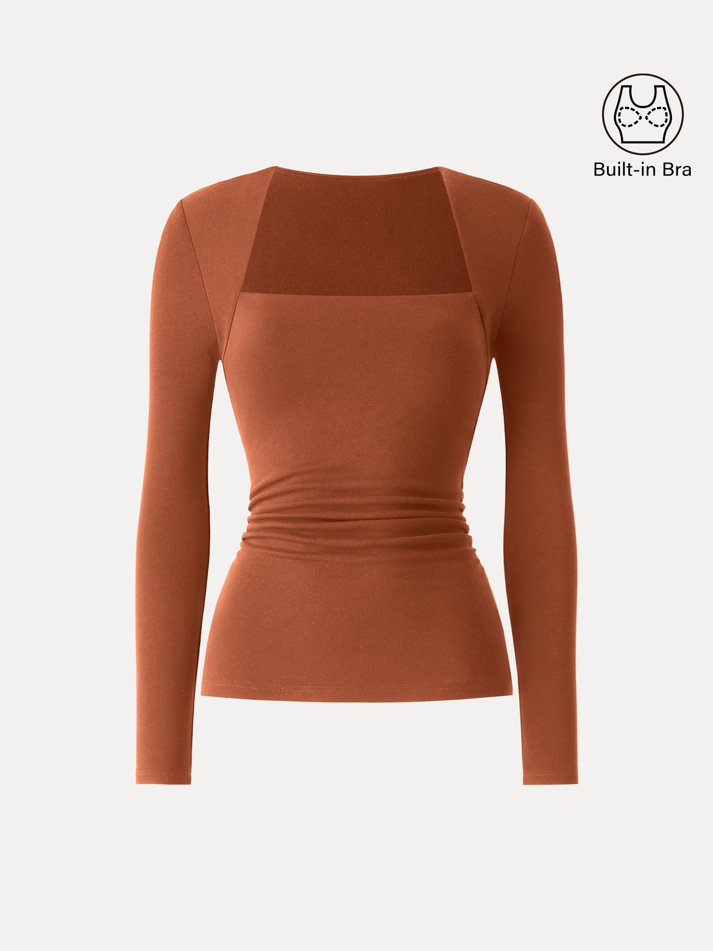 Coco | Kutni četvrtasti izrez s bočnim naborima 