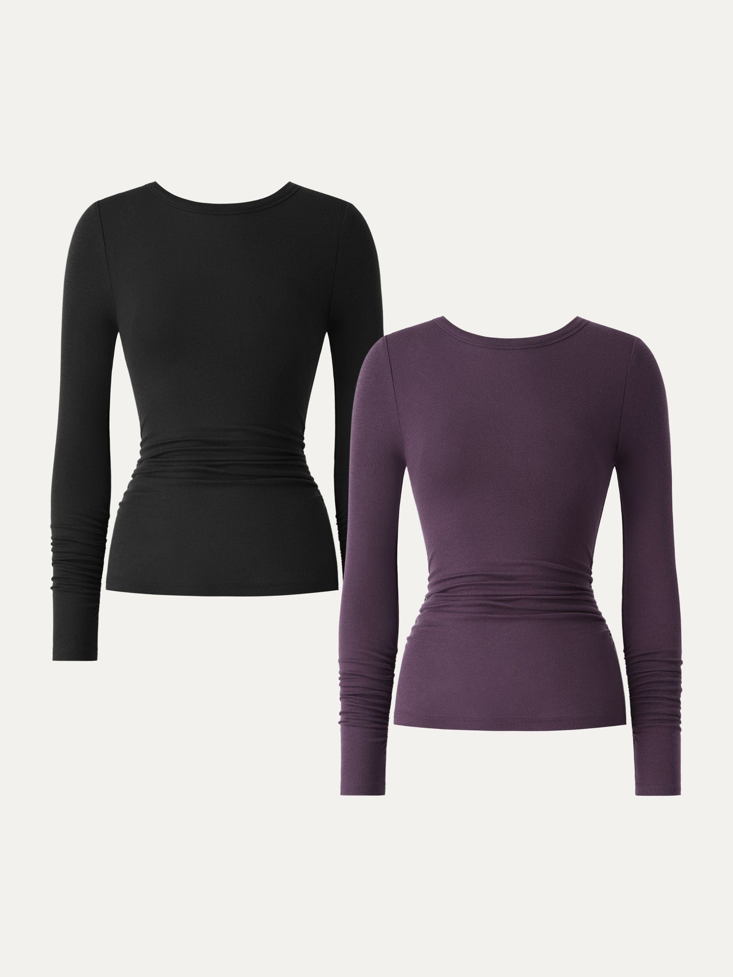 Coco | Top z kaszmiru lyocell z marszczeniami na rękawach