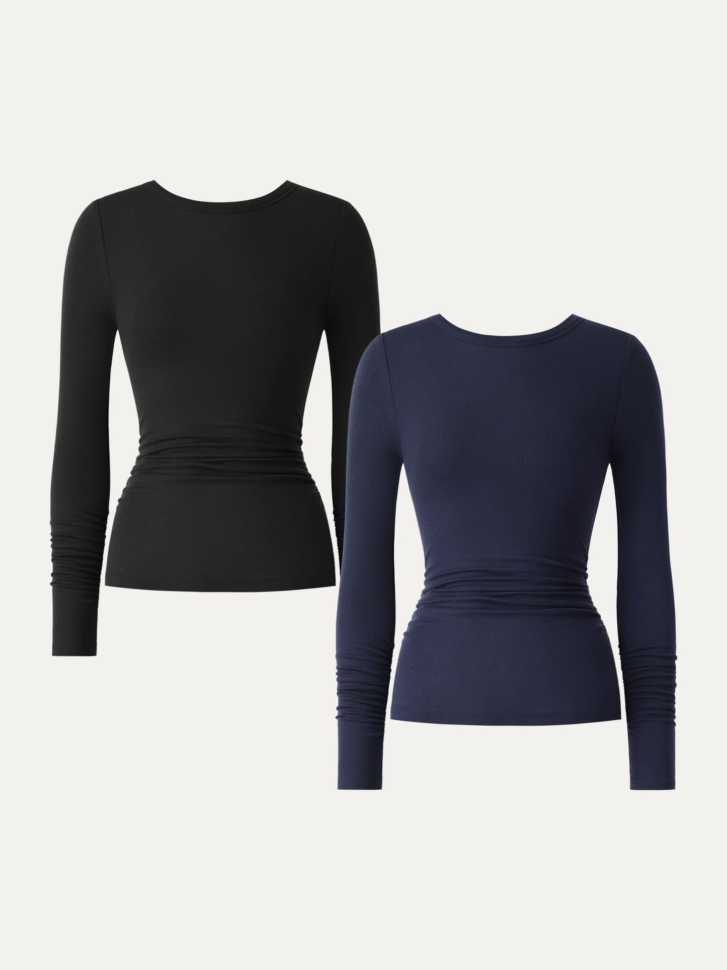 Coco | Top z kaszmiru lyocell z marszczeniami na rękawach