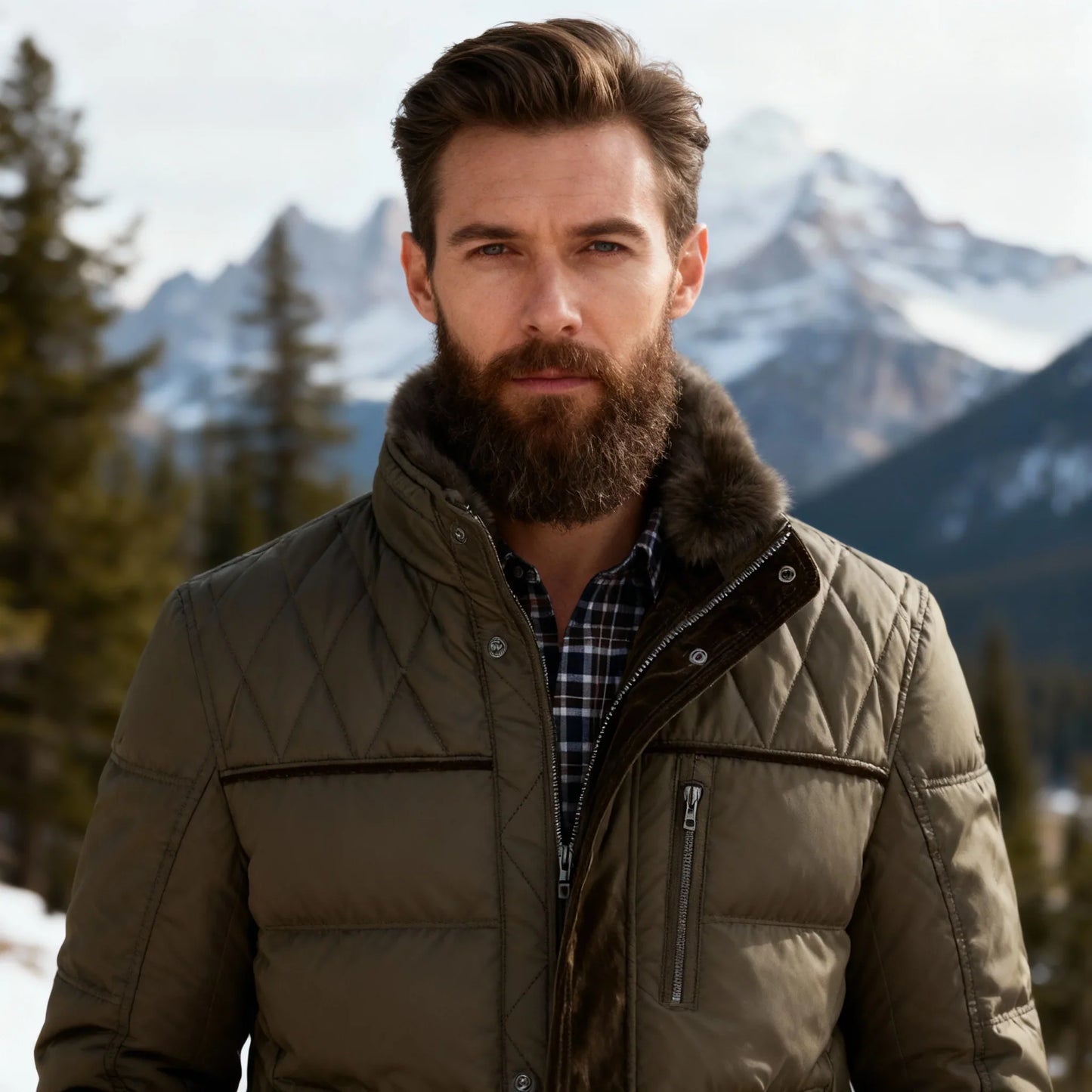 Bennett | Kurtka zimowa z pluszowym futerkiem i pikowaniem