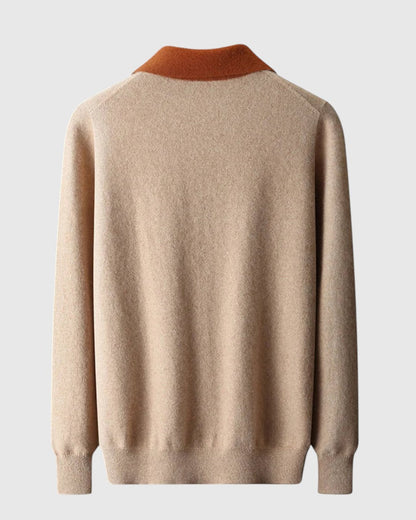 Coco - Polo Castelle z zamkiem z kaszmiru