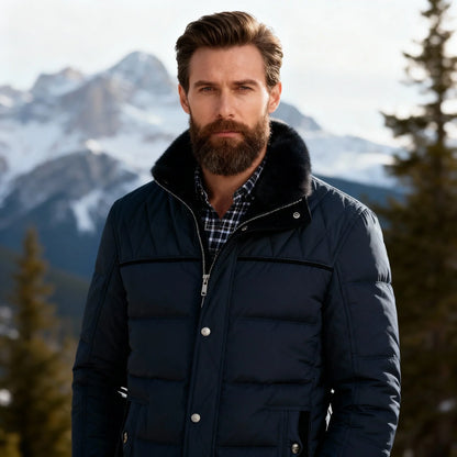 Bennett | Kurtka zimowa z pluszowym futerkiem i pikowaniem