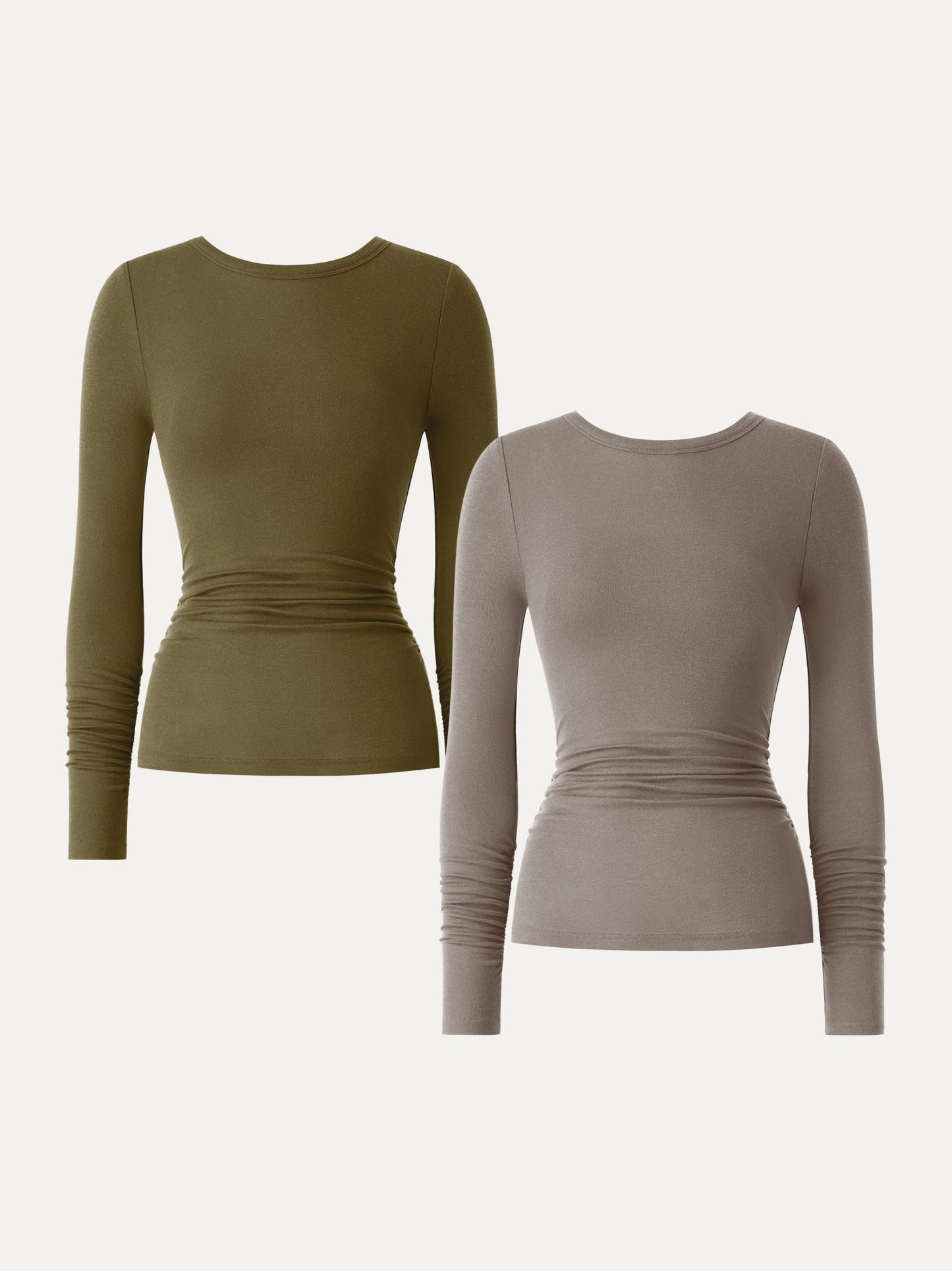 Coco | Top z kaszmiru lyocell z marszczeniami na rękawach