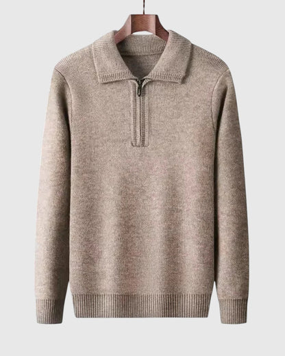 Coco - Kaszmirowy sweter z ćwierć zamkiem Gstaad