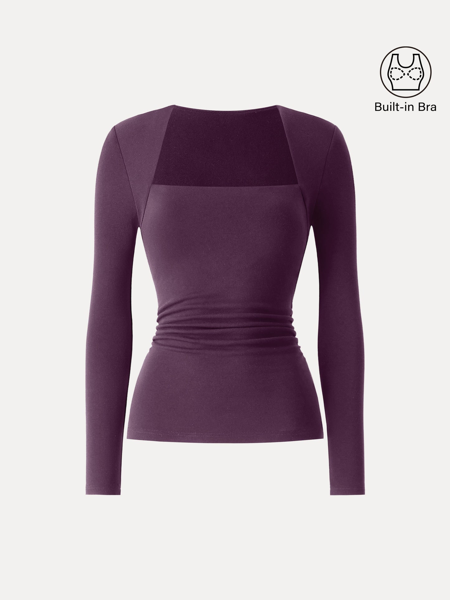 Coco | Kutni četvrtasti izrez s bočnim naborima 