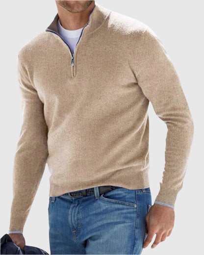 Coco - Elegancki sweter z zamkiem