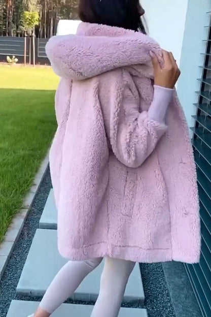 Coco | Miękka Kurtka z Futerka z Kapturem