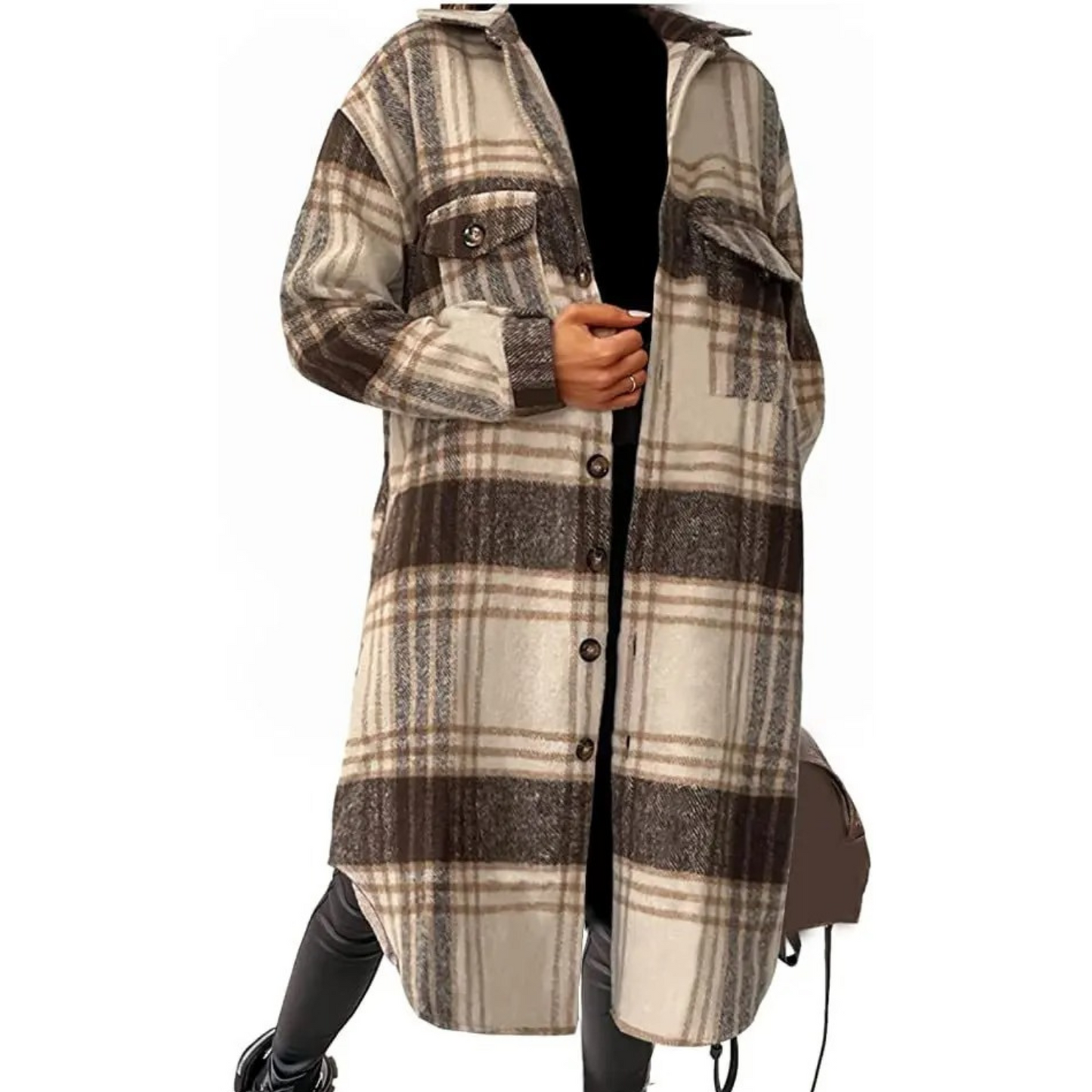 Merrivale | Codzienny Płaszcz w Kratę