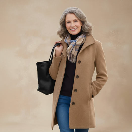 Elmsworth | Efektowny Płaszcz Długości Longline