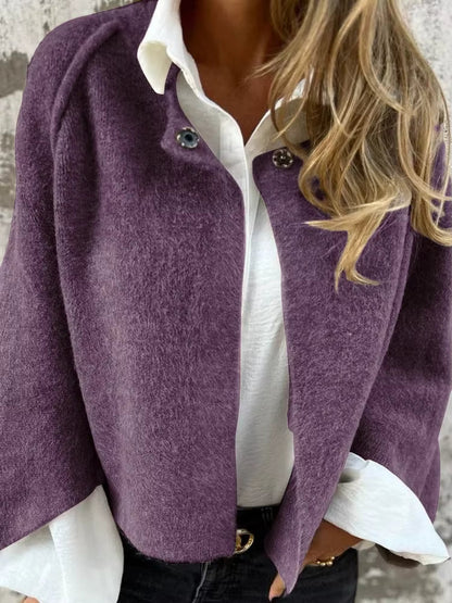 Coco | Krótki płaszcz z eleganckimi, rozszerzanymi rękawami