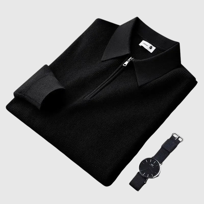 Coco - Elegancka męska bluza z zamkiem