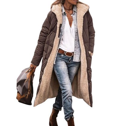 Fairford | Odwracalny Puchowy Płaszcz z Wełnianą Podszewką