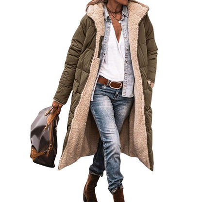 Fairford | Odwracalny Puchowy Płaszcz z Wełnianą Podszewką