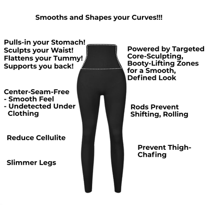 Coco - Legginsy z wysokim stanem i dodatkowymi właściwościami modelującymi