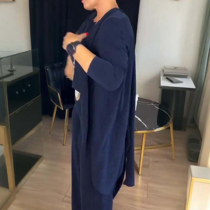 Coco - Elegantni set od 3 dijela: dugi kardigan, košulja i hlače